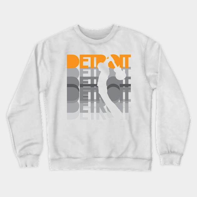 Detroit Smash Guitar light Crewneck Sweatshirt by Evan Derian